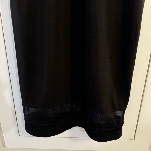 Alice + Olivia Air By Stacey Bendet Cate Stretch Jersey Tank Dress Black Size 8 - Picture 10 of 10